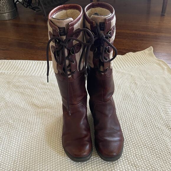 UGG Elsa Waterproof Leather Boots Size 5 - Picture 4 of 11
